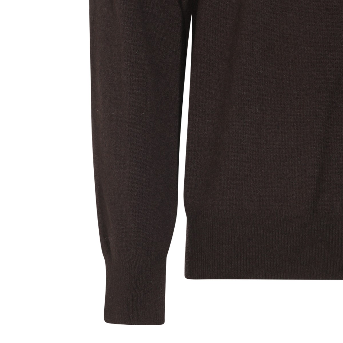 BROWN WOOL KNITWEAR