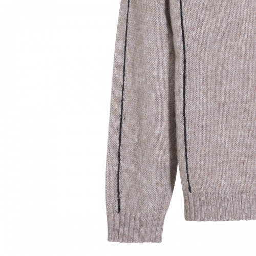BEIGE WOOL KNITWEAR