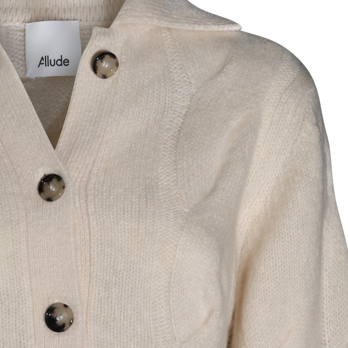 BEIGE WOOL SILK BLEND KNITWEAR