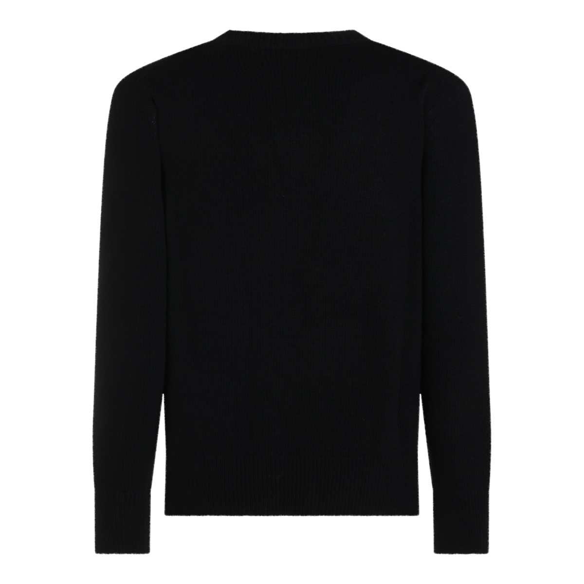 BLACK WOOL KNITWEAR