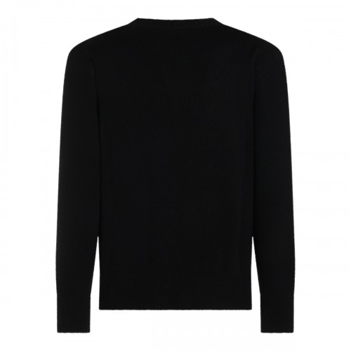 BLACK WOOL KNITWEAR