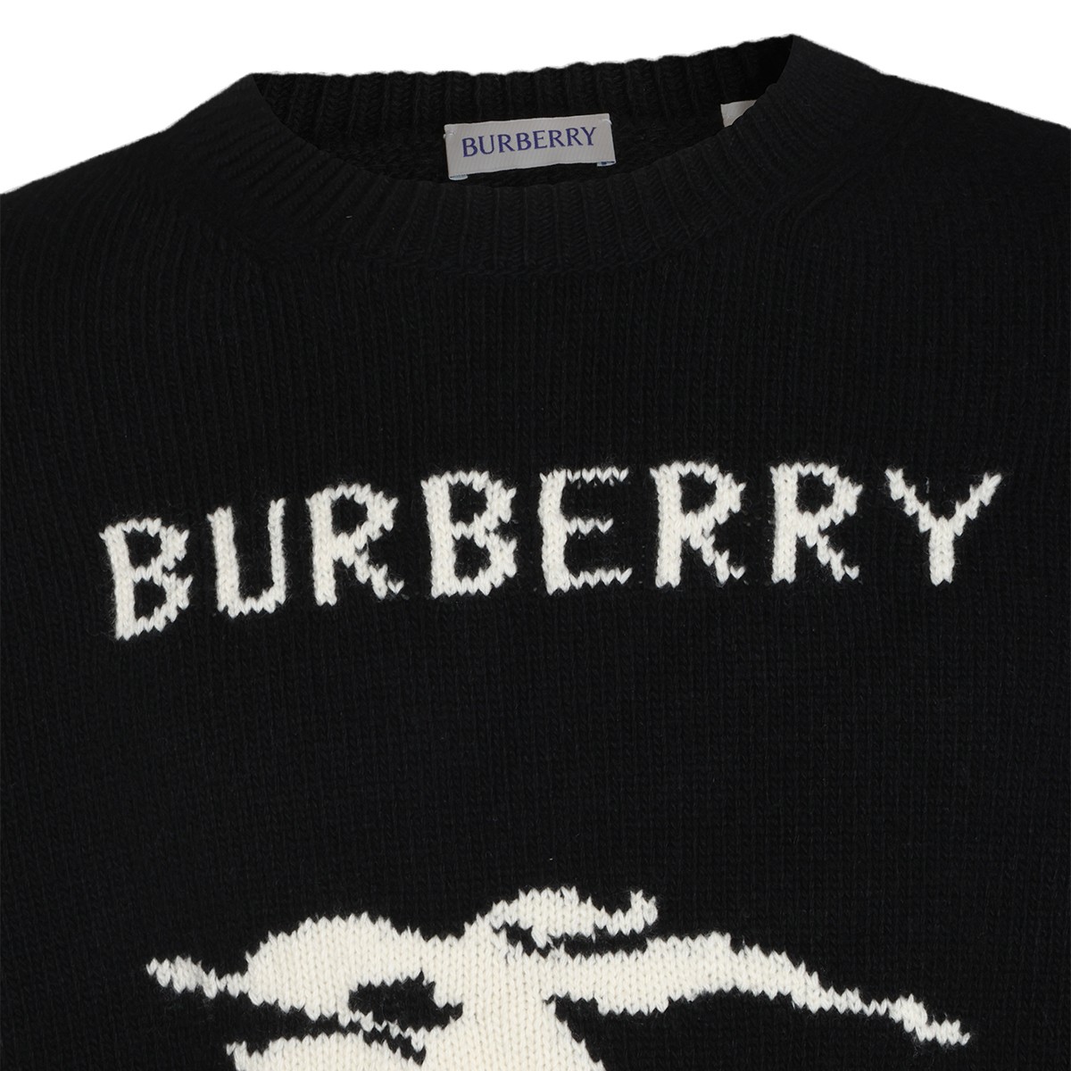 BLACK WOOL KNITWEAR