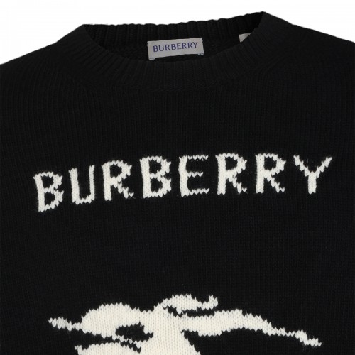BLACK WOOL KNITWEAR