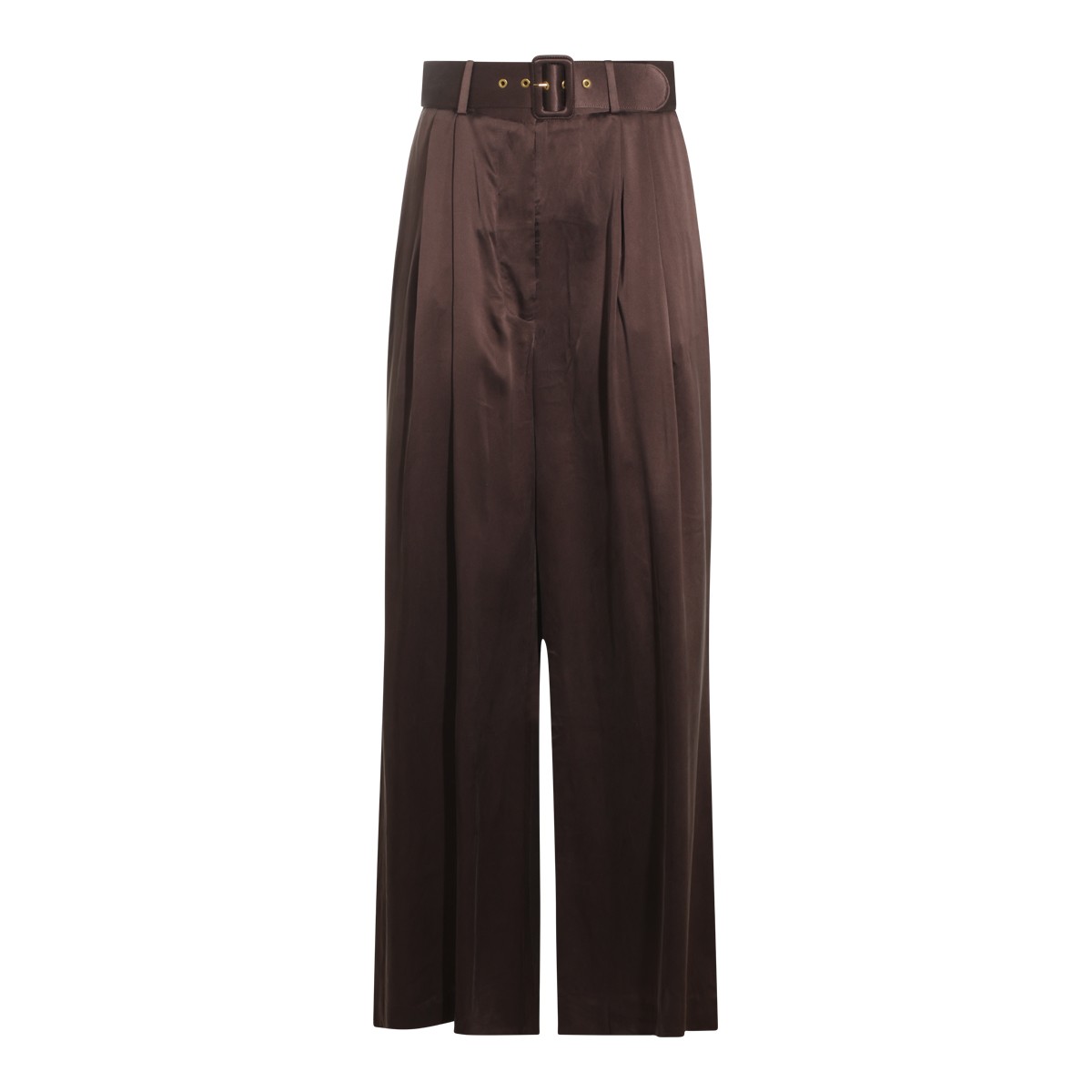 BROWN VISCOSE PANT