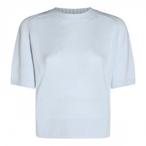 LIGHT BLUE CASHMERE KNITWEAR