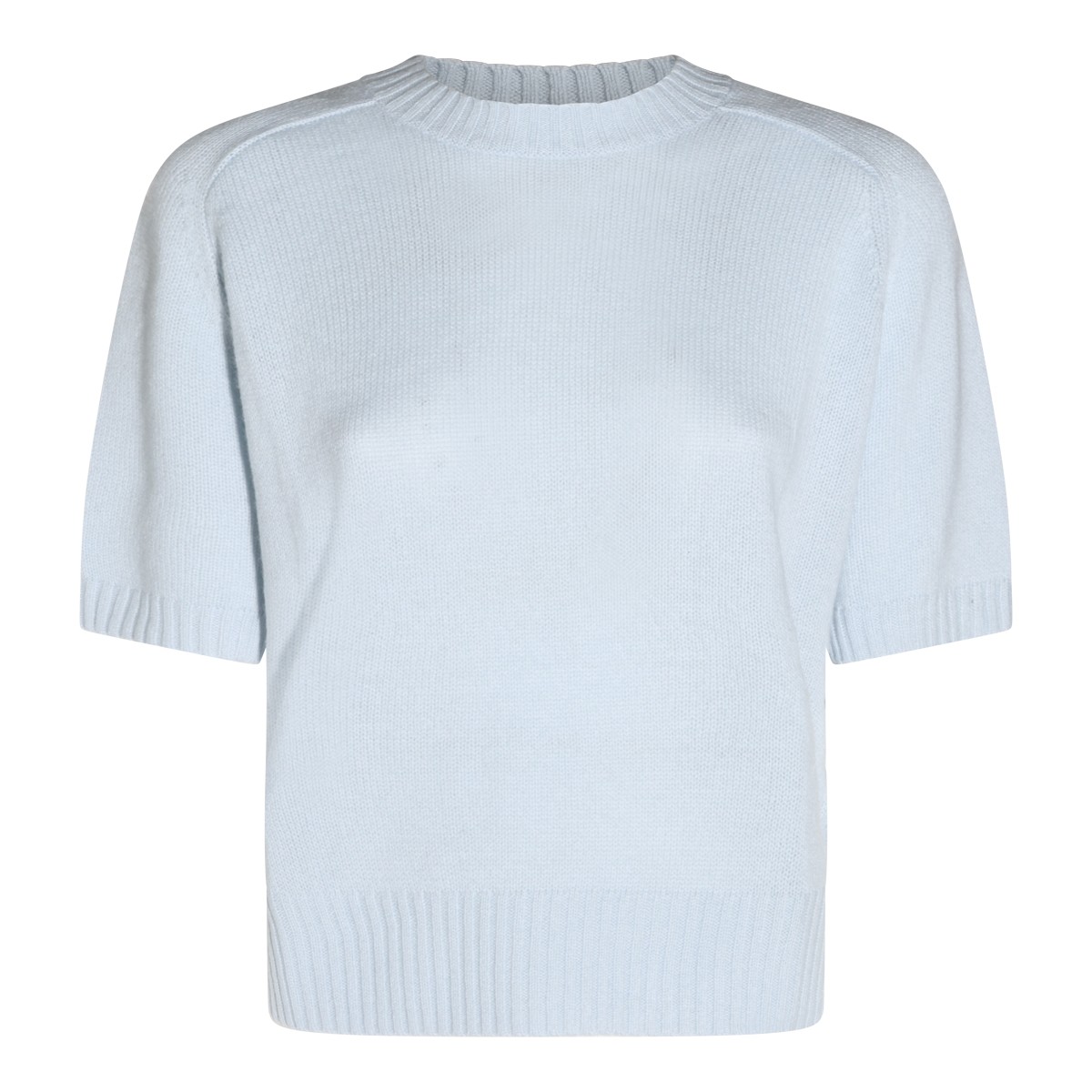LIGHT BLUE CASHMERE KNITWEAR
