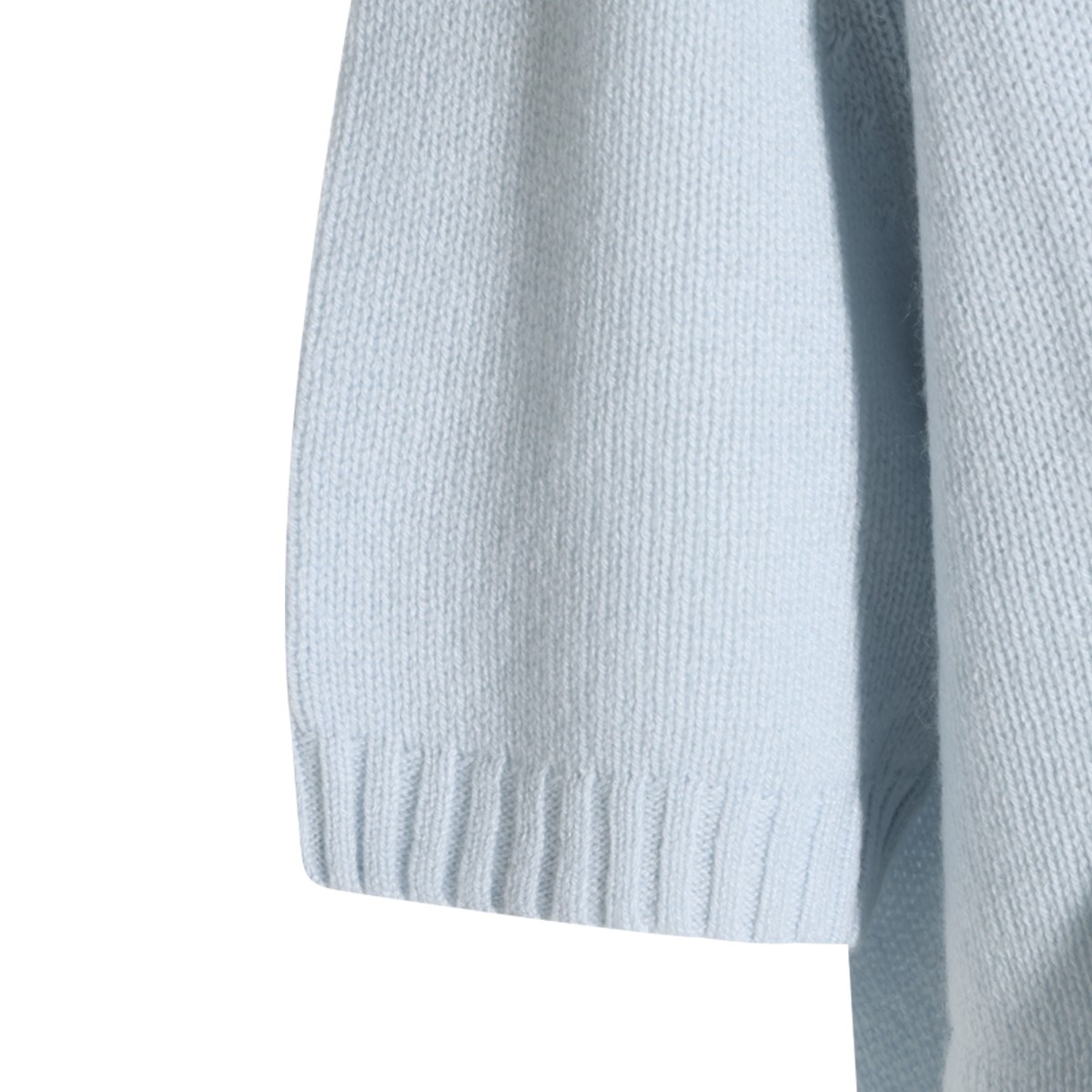 LIGHT BLUE CASHMERE KNITWEAR