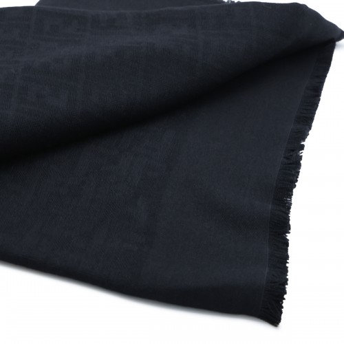 BLACK WOOL SCARF 2