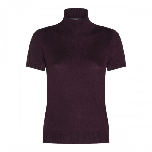 PURPLE CASHMERE KNITWEAR