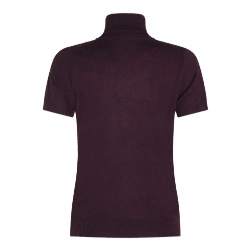 PURPLE CASHMERE KNITWEAR