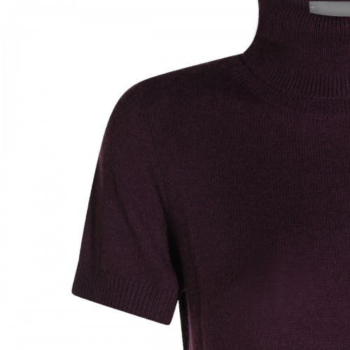 PURPLE CASHMERE KNITWEAR