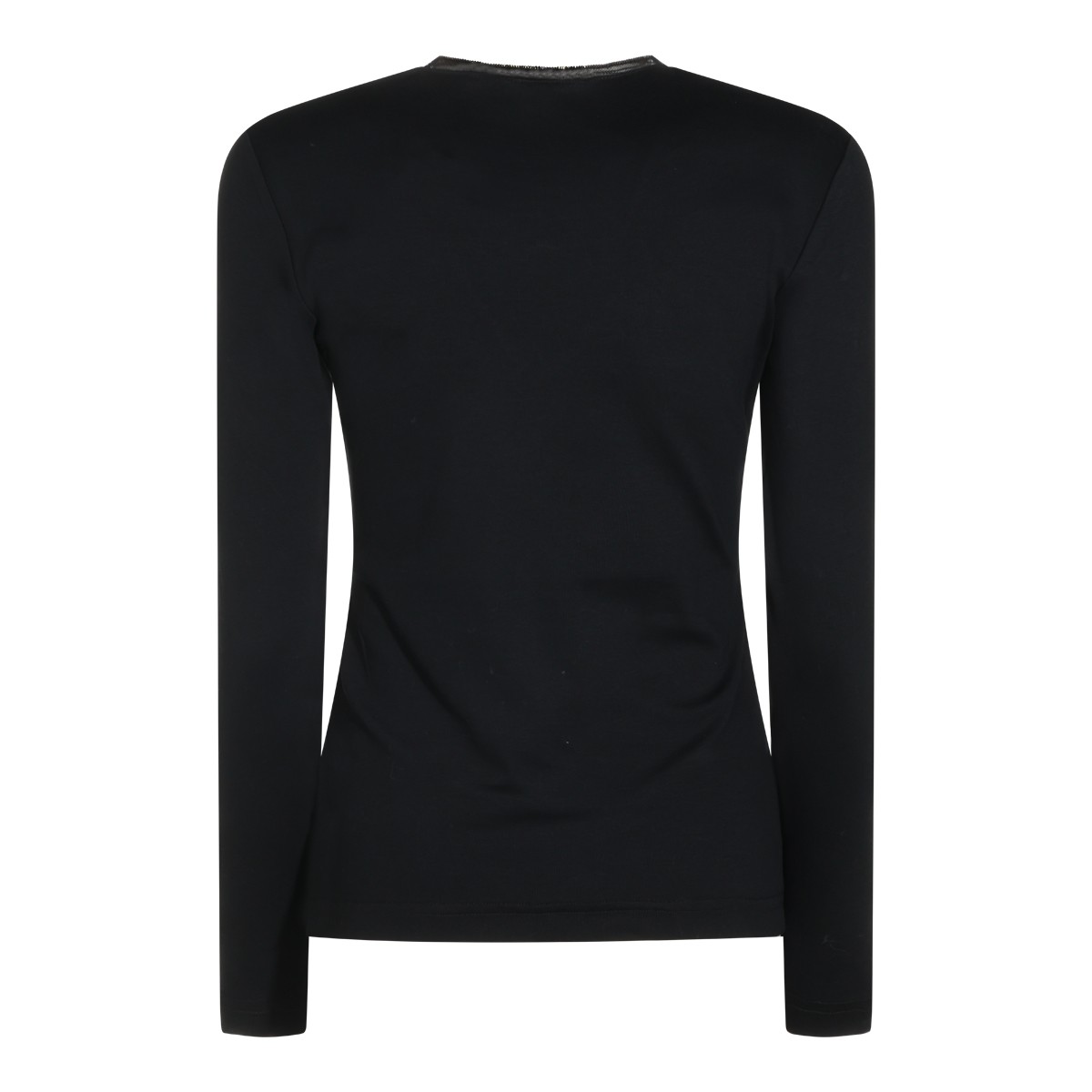 BLACK COTTON T-SHIRT