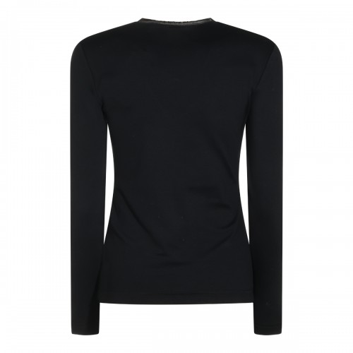 BLACK COTTON T-SHIRT