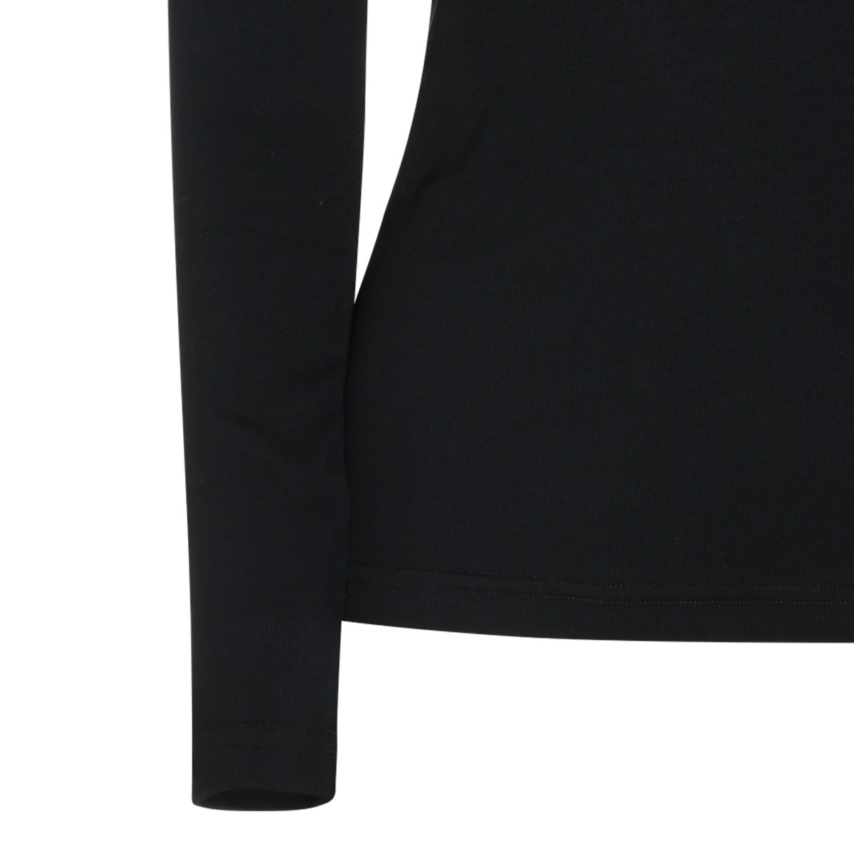 BLACK COTTON T-SHIRT