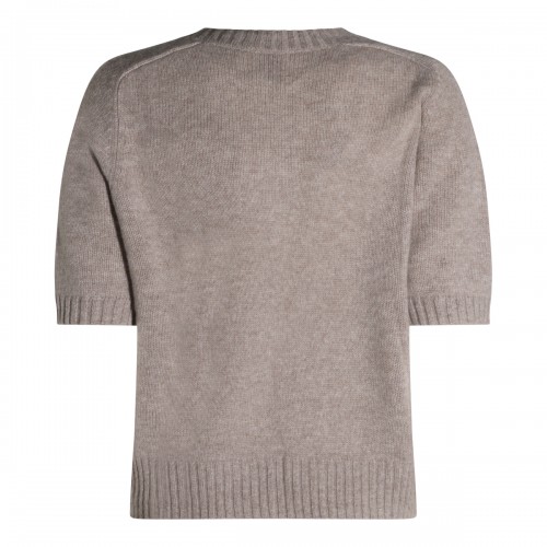 KHAKI CASHMERE KNITWEAR