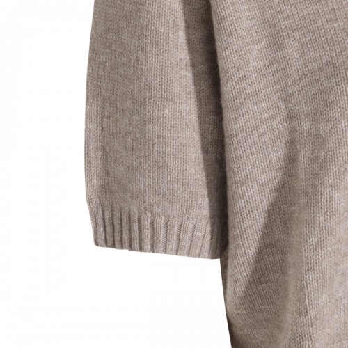 KHAKI CASHMERE KNITWEAR
