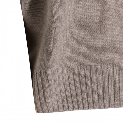 KHAKI CASHMERE KNITWEAR