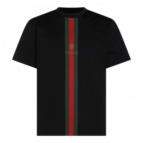 BLACK COTTON T-SHIRT