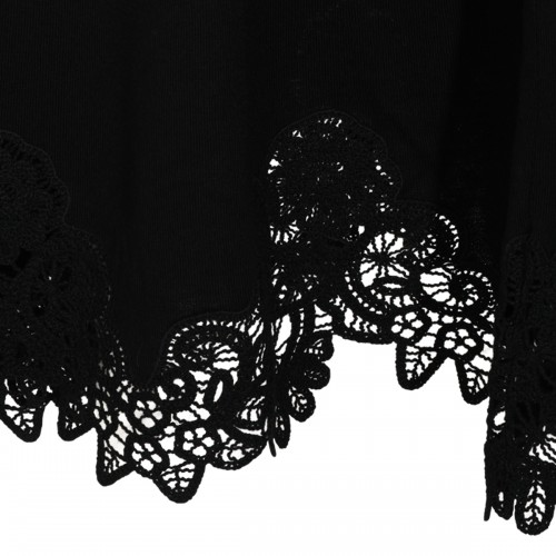 BLACK LACE LONG SKIRT