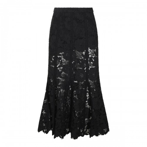 BLACK LACE LONG SKIRT