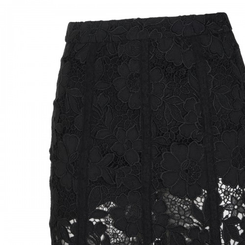BLACK LACE LONG SKIRT