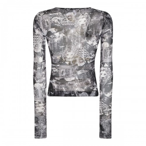 DARK GREY AND BLACK MESH TOP 2