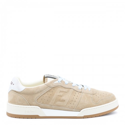 LIGHT ECRU LEATHER SNEAKERS