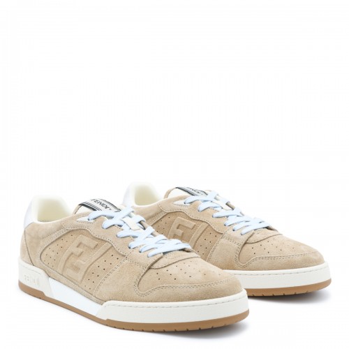LIGHT ECRU LEATHER SNEAKERS 2