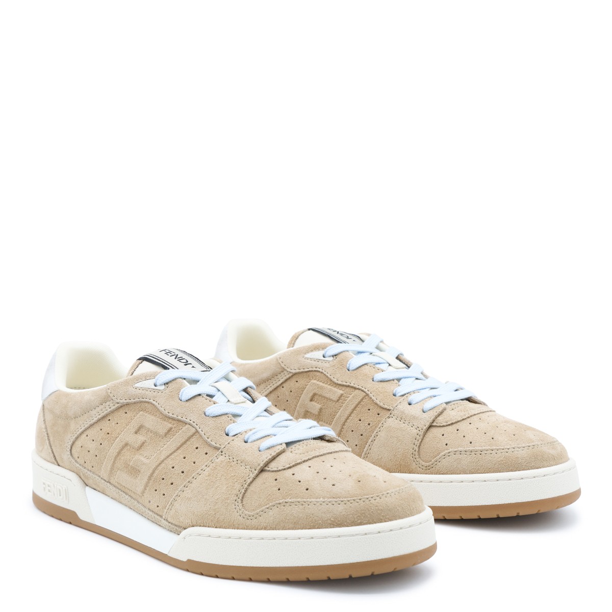LIGHT ECRU LEATHER SNEAKERS