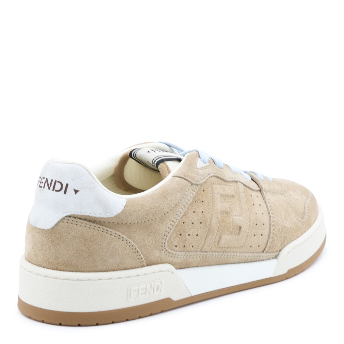 LIGHT ECRU LEATHER SNEAKERS