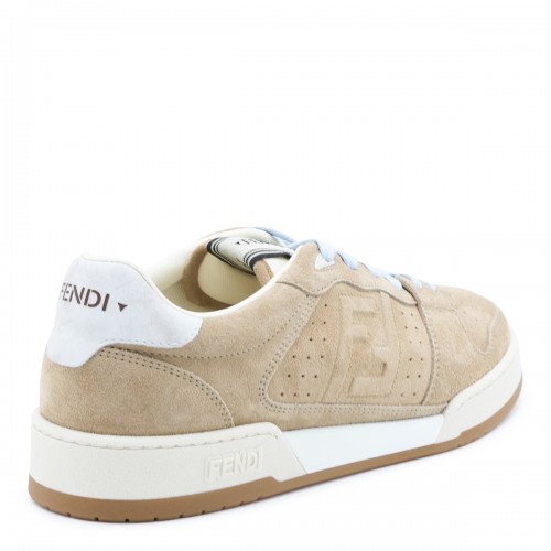 LIGHT ECRU LEATHER SNEAKERS