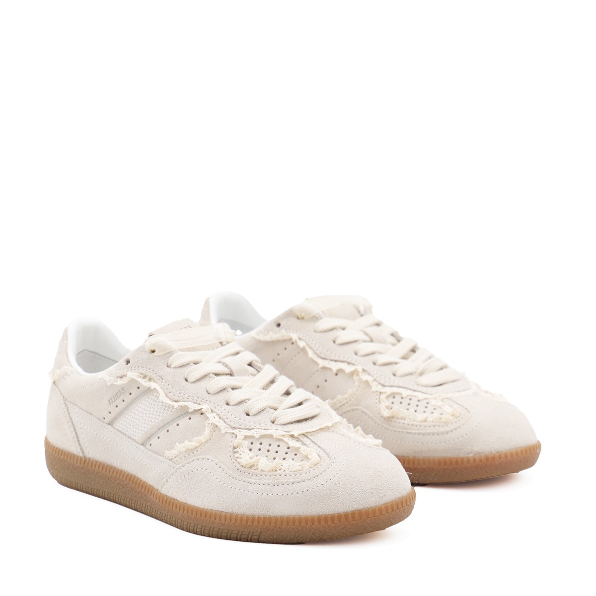 CREAM LEATHER TB 490 CROCHET SNEAKERS