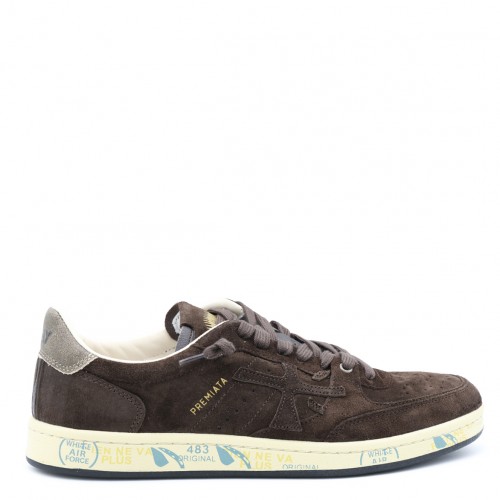 BROWN SUEDE CLAY SNEAKERS