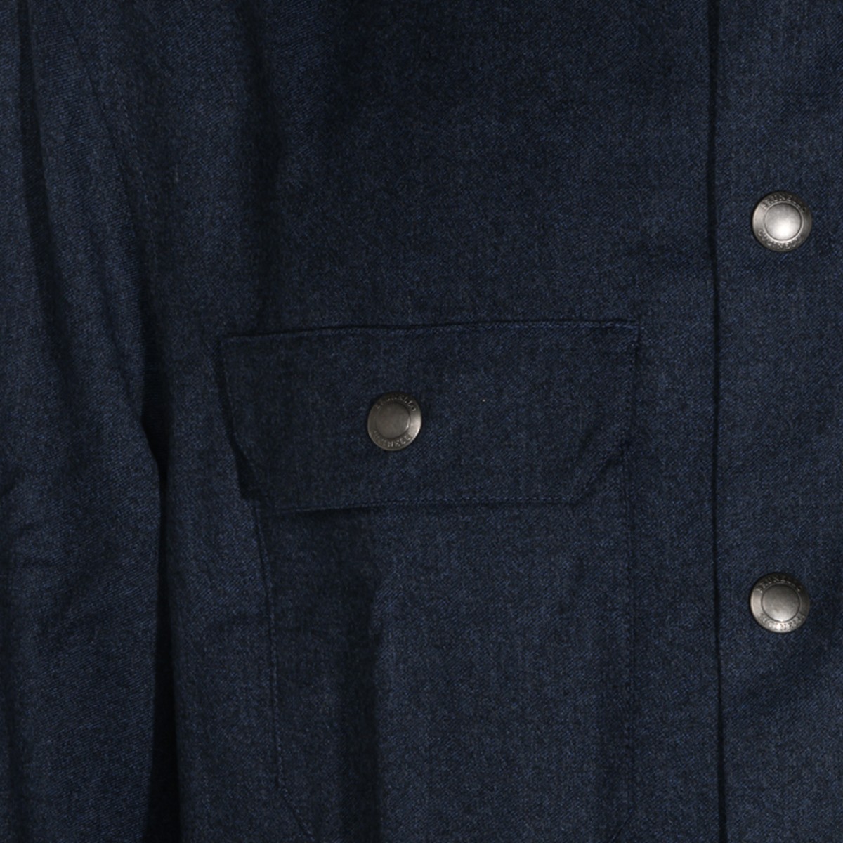 NAVY VIRGIN WOOL SHIRT