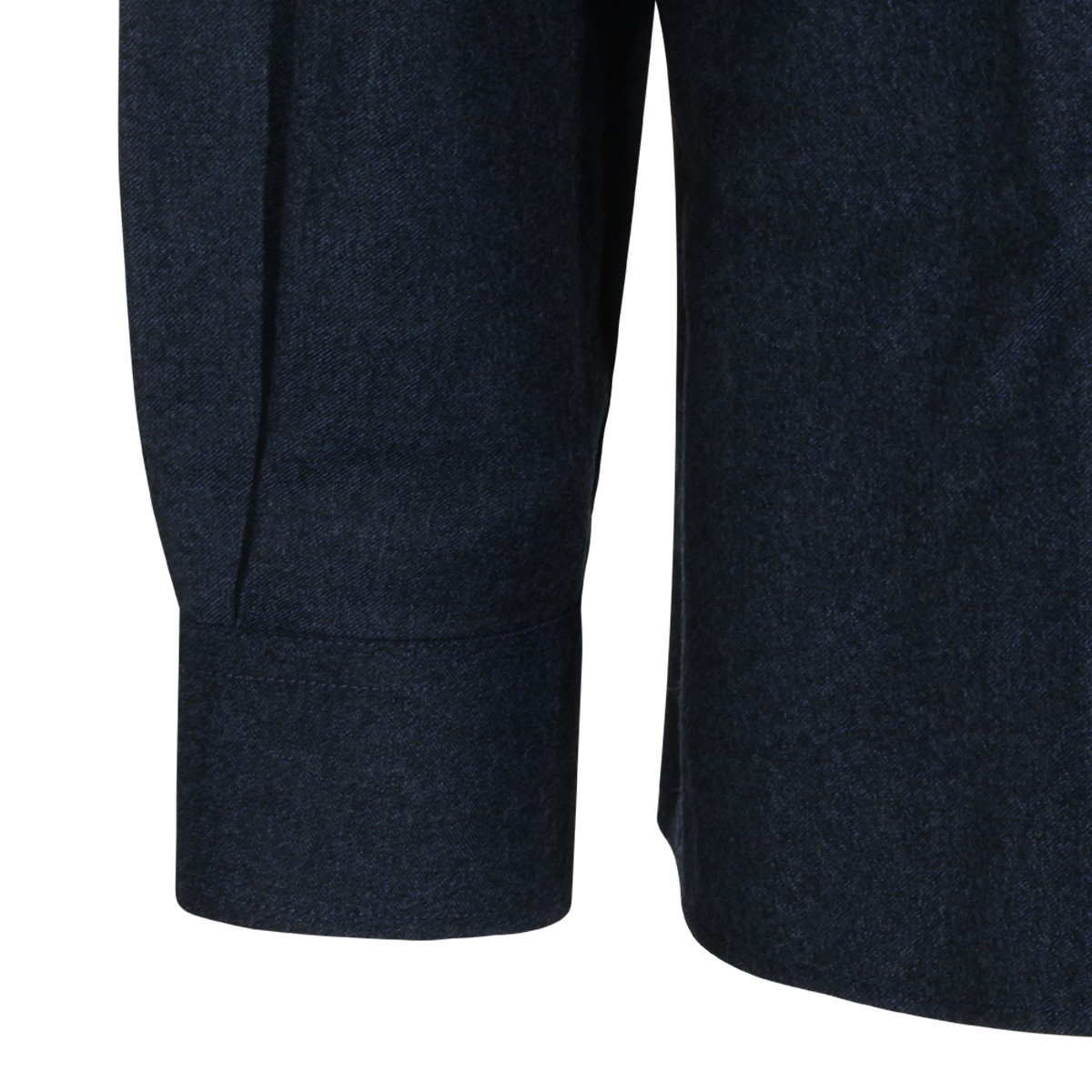 NAVY VIRGIN WOOL SHIRT