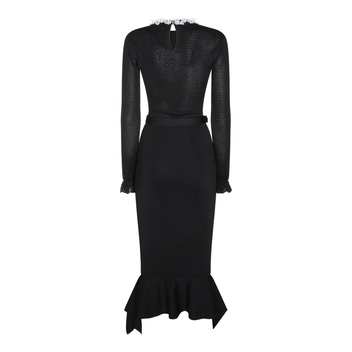 BLACK STRETCH LONG DRESS