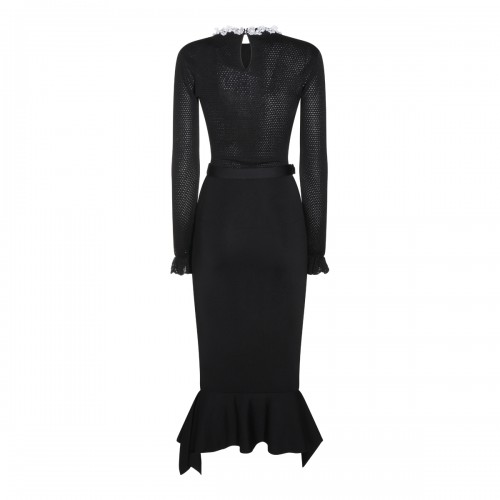BLACK STRETCH LONG DRESS