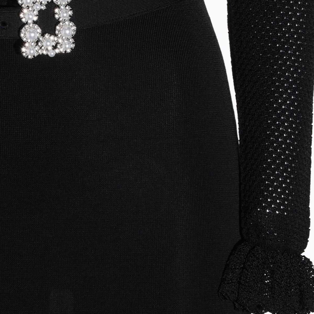 BLACK STRETCH LONG DRESS