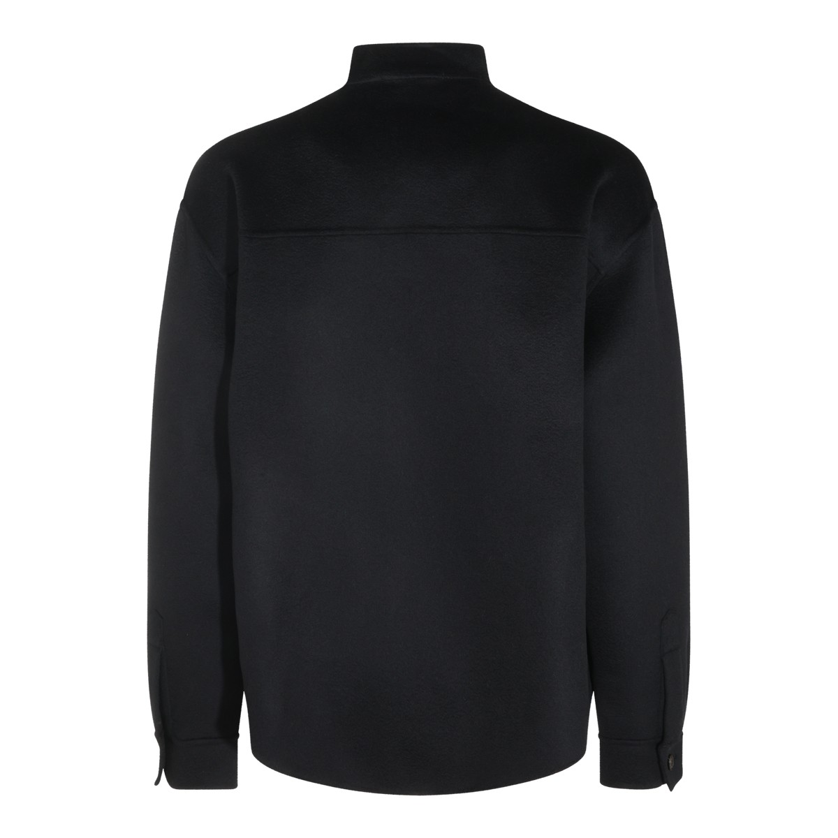 BLACK WOOL SHIRT