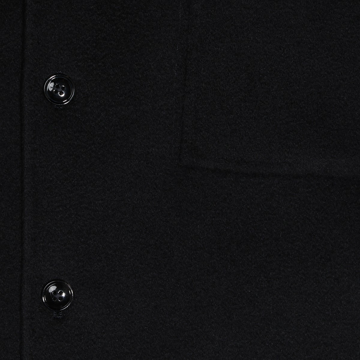 BLACK WOOL SHIRT