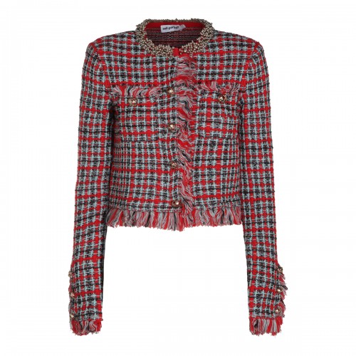 RED TWEED JACKET