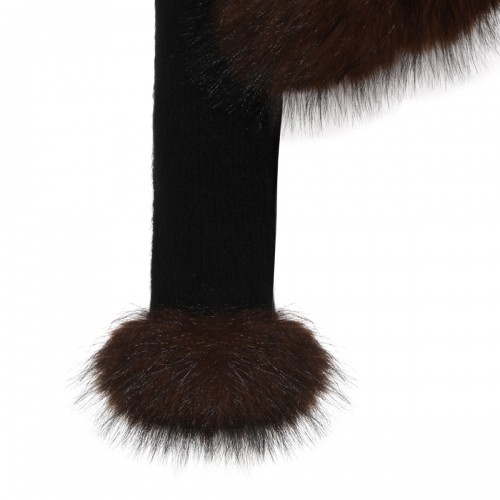 BLACK FUR CARDIGAN