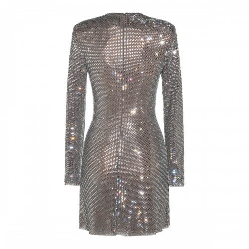 GREY PAILLETS MINI DRESS 2