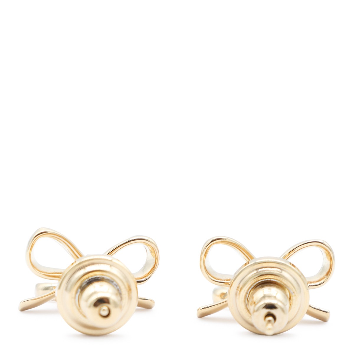GOLD METAL VLOGO EARRINGS