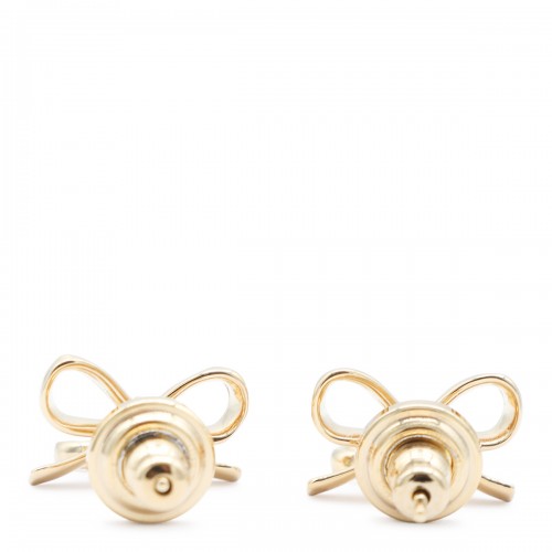 GOLD METAL VLOGO EARRINGS