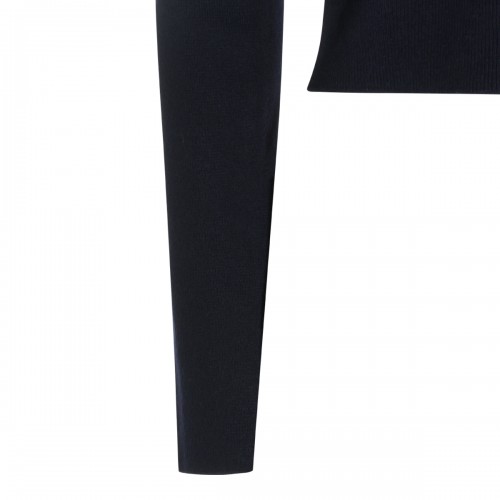 NAVY FUR CARDIGAN