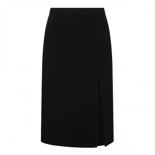 BLACK VIRGIN WOOL STRETCH...