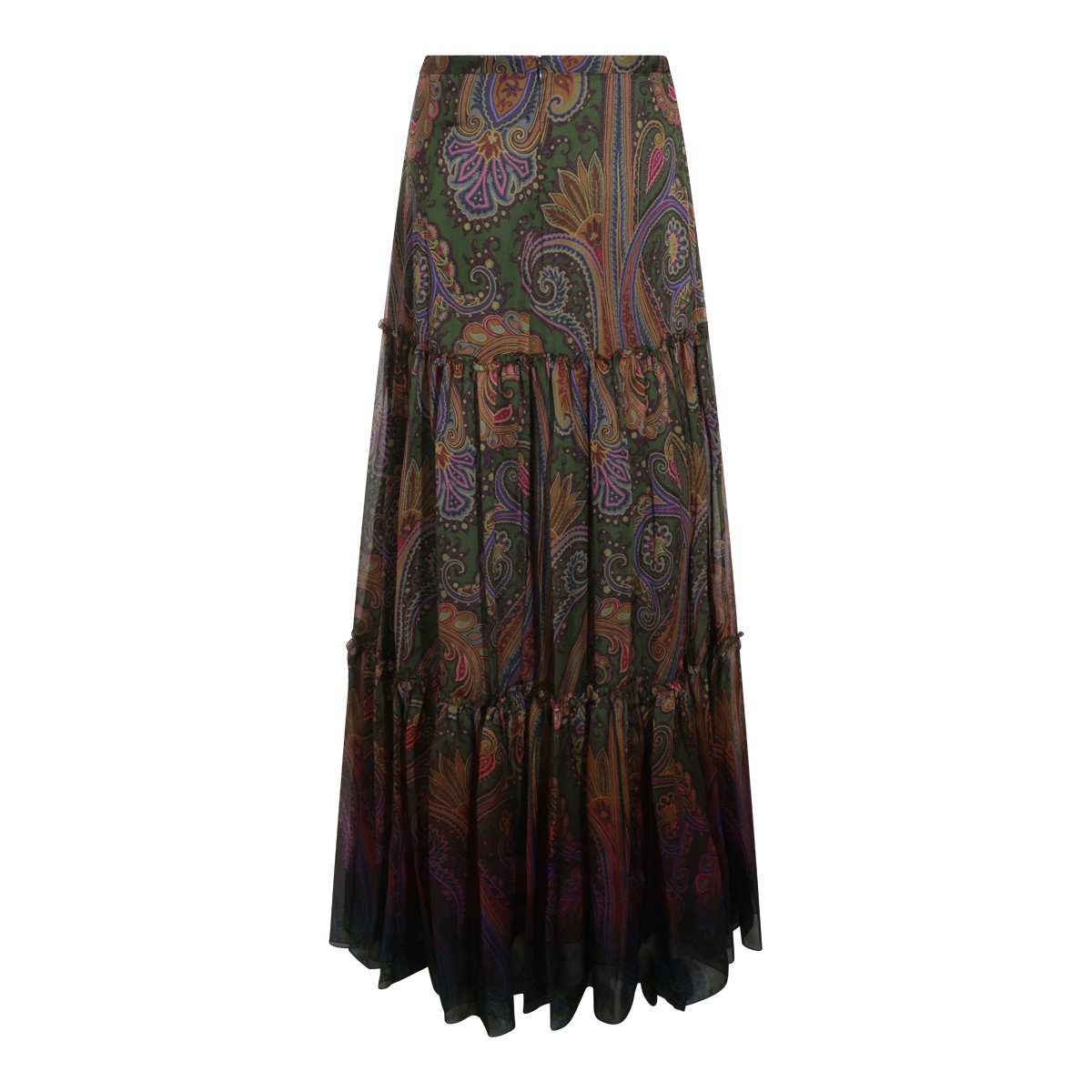 MULTICOLOR PAISLEY LONG SKIRT