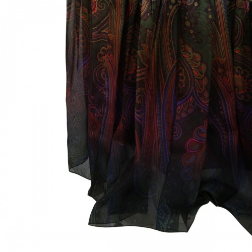 MULTICOLOR PAISLEY LONG SKIRT