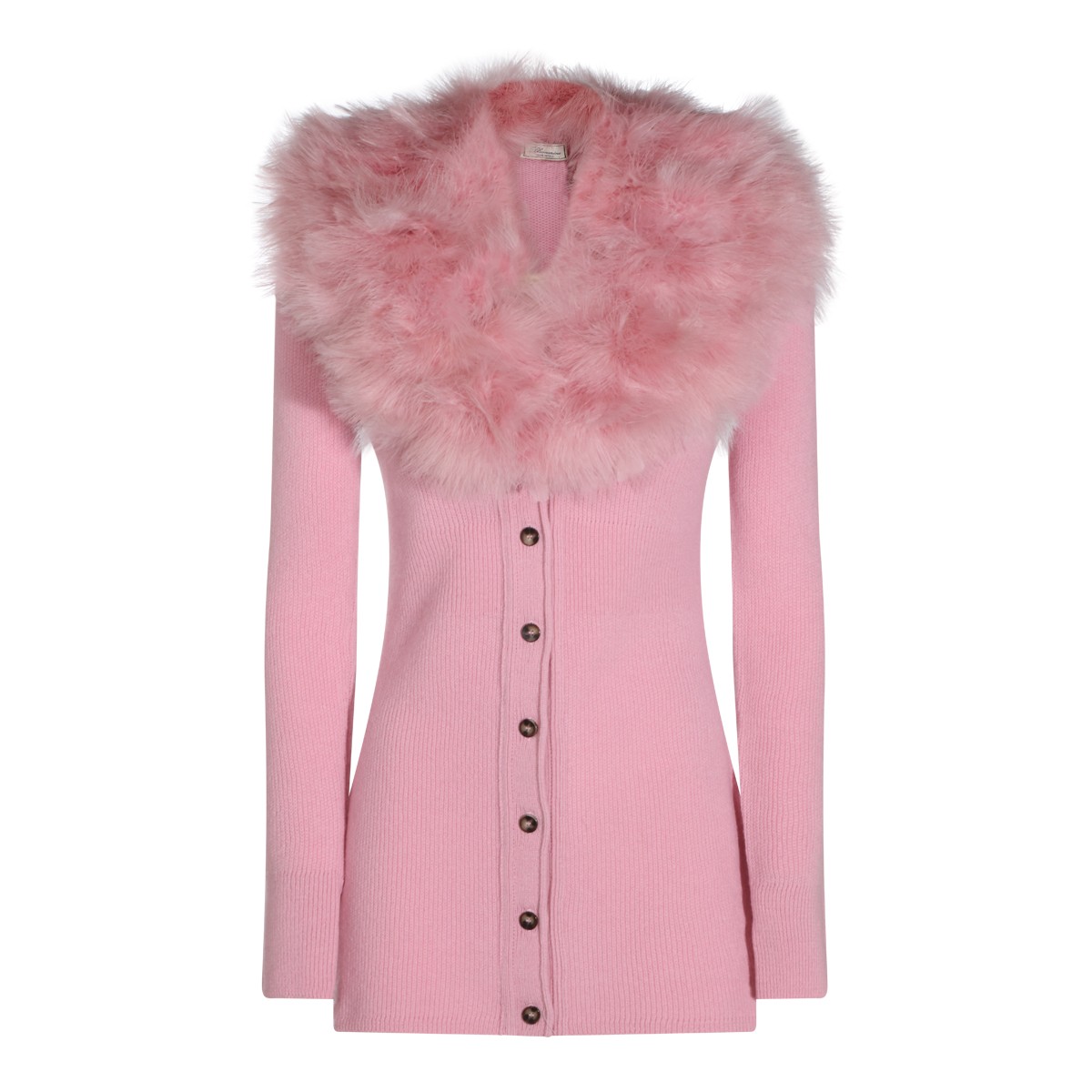 DUSTY PINK VIRGIN WOOL CARDIGAN